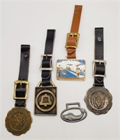 (NO) Pocket Watch Fobs - Bell Telephone, Fish,