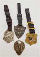 (NO) Pocket Watch Fobs - USA, Victory and more