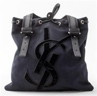 Yves Saint Laurent "Kahala" Black Tote Bag