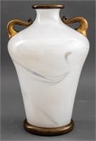 Murano Glass Two-Handled Vase, ca. 1980s