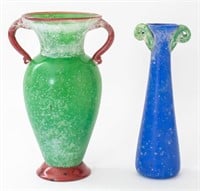 Murano Venetian Vitreous Color Glass Vase, 2