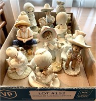 Flat of Precious Moments and porcelain figurines