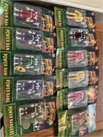 12 Vintage Power Ranger action figures