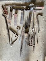 Old tools, including chisels