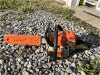 Stihl chainsaw MS180C seller states in working