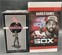 (RS) Minnie Minoso statue and Harold Baines