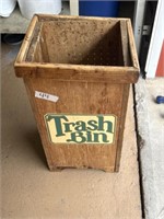 Wooden Trash Bin