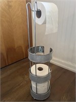 Faux diamond toilet paper holder