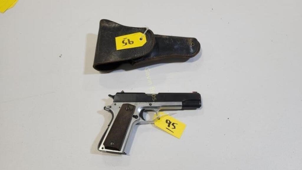 Unmarked 45 auto pistol