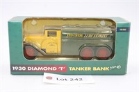 1/40 Scale, 1930 Diamond T Tanker Coin Bank Truck