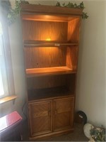 Bookshelf with light 
Shelf with water damage