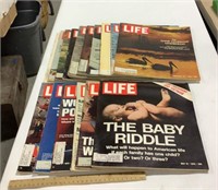 16 Life magazines- 1969,70,72