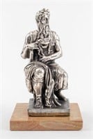 Grand Tour Silvered Moses Sculpture