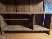 Reclaimed barn wood shelves (3)