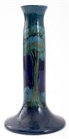 Moorcroft "Moonlit Blue" Pottery Candlestick