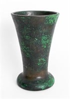Weller Pottery Coppertone Flared Vase