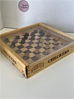 Woodfield Collection - Wooden Checkers Set