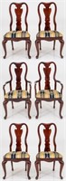 Queen Anne Style Dining Chair Set, 6
