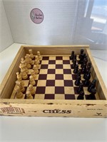 Woodfield Collection Chess Set in Wooden Box