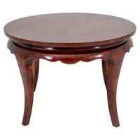 Art Deco Round Mahogany Low Table
