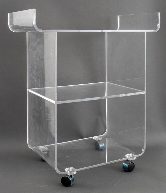 Charles Hollis Jones Style Acrylic Cart