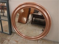 UNIQUE ROSE GOLD TONE MIRROR -- 32" ROUND