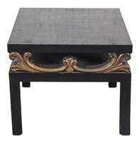 Hollywood Regency Style Gilt Lacquered Side Table