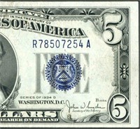 $5 1934 D Silver Certificate