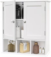 TaoHFE Bathroom Cabinet  Wall Mounted  White