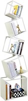 Asuli 5-Tier Bookshelf  67 White Storage