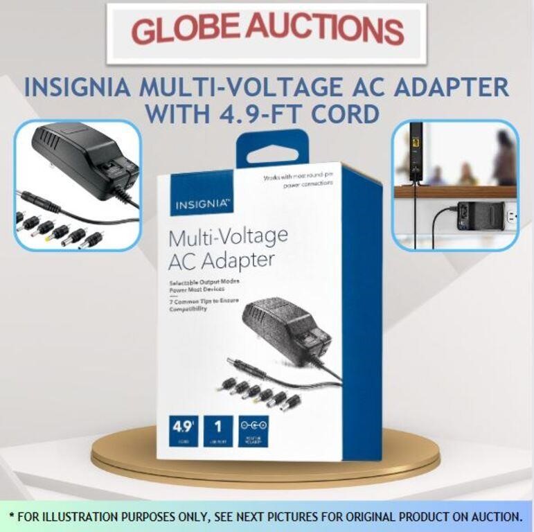 INSIGNIA MULTI-VOLTAGE AC ADAPTER WITH 4.9-FT CORD