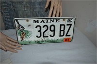 Maine License Plate