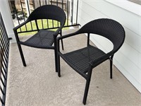 2PC OUTDOOR PATIO CHAIRS