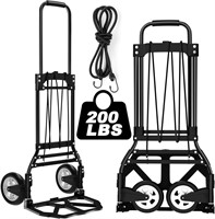 200 LB Aluminum Folding Hand Truck  Black