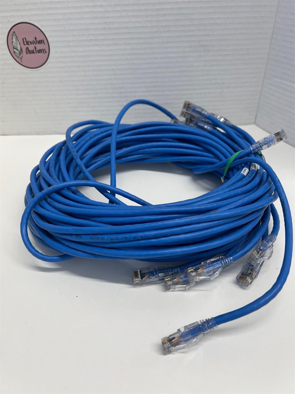 Ten 7 foot Commscope D UNC 6 Cat 6 Cables Untested