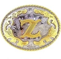 New Initial 'Z' Rodeo Cowboy Western Belt Buckle