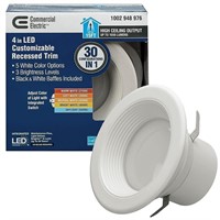 CE 4 in. Adjustable CCT LED Recessed Light Trim