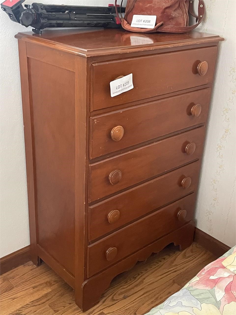 Maple chest of drawers 25x16x41