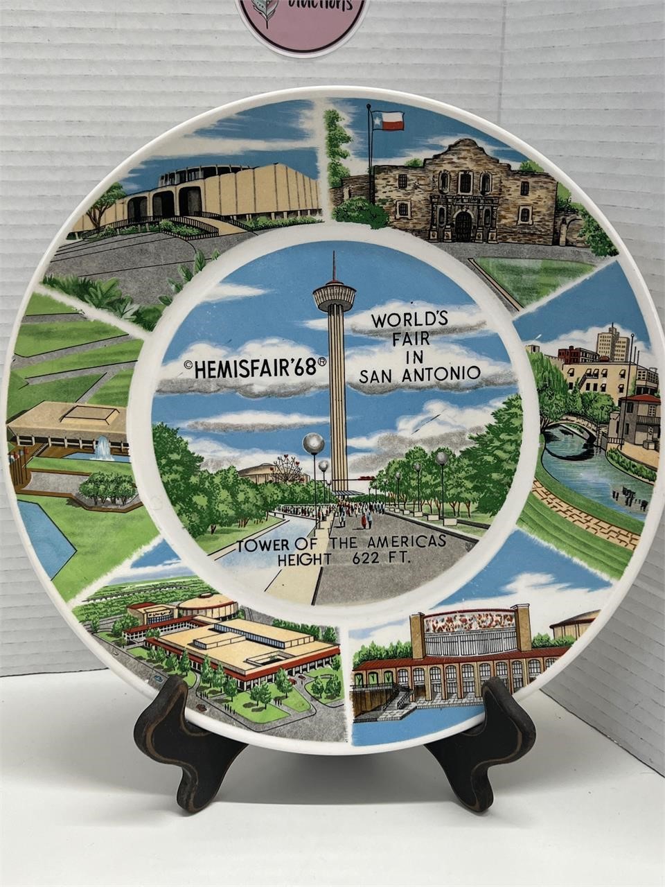 1968 World's Fair San Antonio Hemisfair Plate