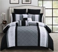 Chic Home 8-piece Embroidery Comforter Set,