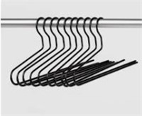 10 Pack Curved Metal Pant Hangers