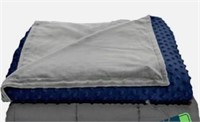 Quility 86x92 20lb Navy Weighted Blanket