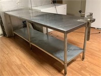 Stainless Steel Table with Can Opener SEE DESCRIP