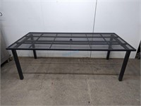 OUTDOOR STEEL MESH DINING TABLE