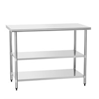 HOCCOT Stainless Steel Table for Prep & Work 24x4