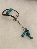 Turquoise Sterling Ear Cuff?  Not sure