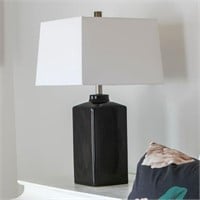 Decor Therapy Kennedy Black Ceramic Table Lamp