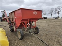 Bushnell gravity seed wagon w/ hyd. auger and JD