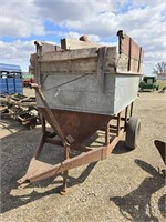 2 wheel feed wagon w/auger