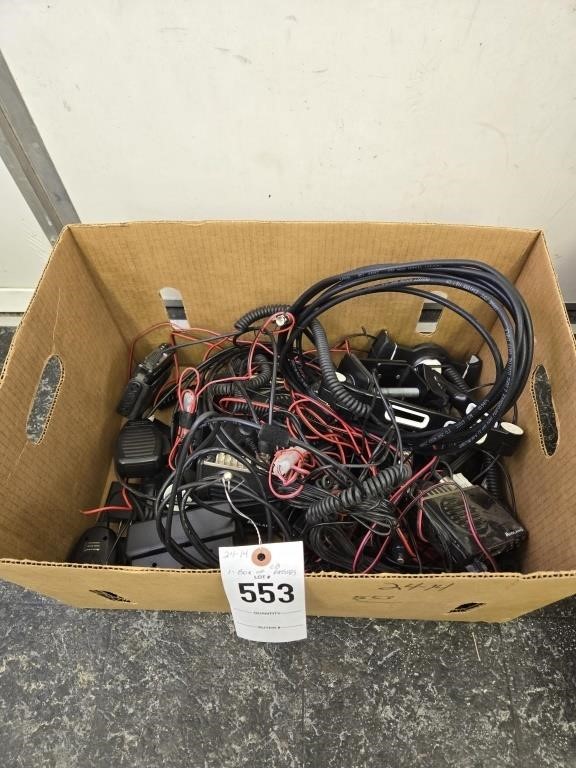 1 box of 2-way radio's  and misc.